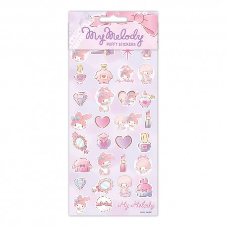 Set d'autocollants My Melody Sanrio en rose et lilas