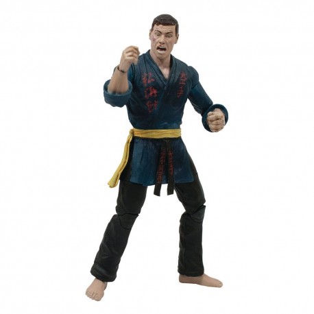 Figura de Jean-Claude Van Damme con gi azul de 18 cm