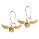 Pendientes Snitch Dorada de Harry Potter