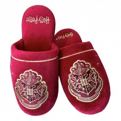 Pantuflas Harry Potter Hogwarts burdeos y dorado EU 38-41