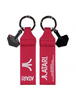 Llavero de caucho Atari rojo con joystick