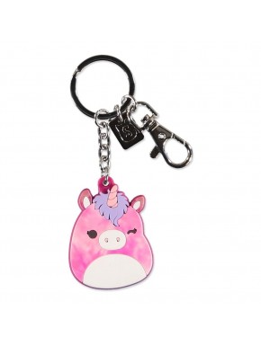 Llavero caucho rosa unicornio Lola Squishmallows