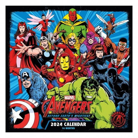 Portada del Calendario Marvel 2024 Avengers