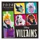 Calendario 2024 Disney Villains con ilustraciones de villanos icónicos