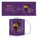Caneca de cerâmica Wish Magic in Every Wish com design roxo