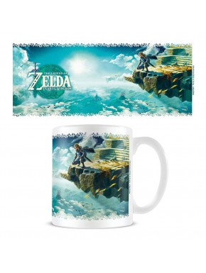 Caneca de cerâmica com design de Zelda Hyrule Skies