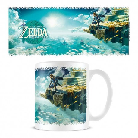 Caneca de cerâmica com design de Zelda Hyrule Skies
