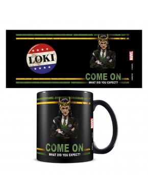 Taza de cerámica de Loki con diseño Marvel