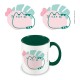 Taza Pusheen Tropical Green con diseño tropical