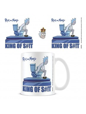 Taza Rick and Morty King of Shit de cerámica