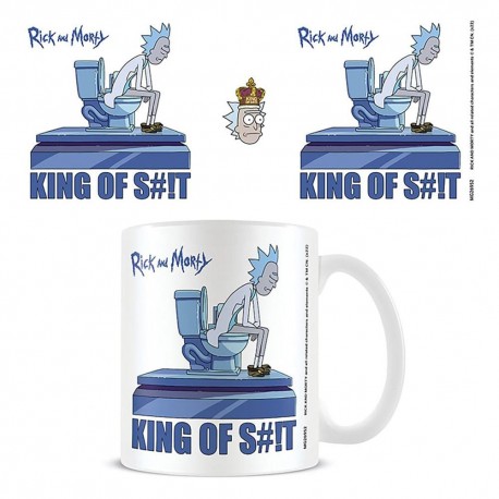 Taza Rick and Morty King of Shit de cerámica
