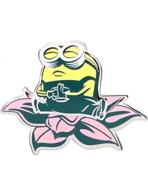 Pin oficial de Minion meditando em flor de lótus