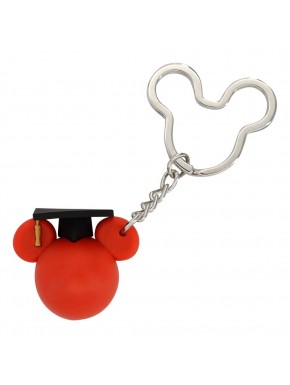 Chaveiro de graduação Mickey Mouse vermelho Disney