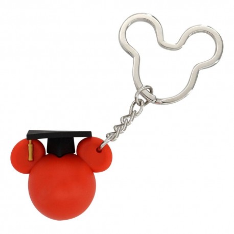 Chaveiro de graduação Mickey Mouse vermelho Disney