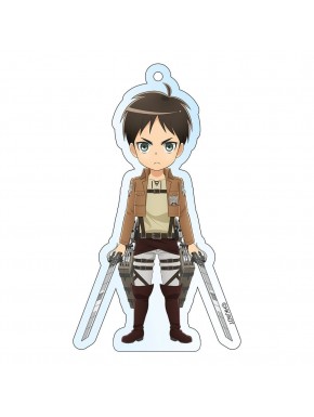 Llavero holográfico de Eren en acrílico de 8 cm