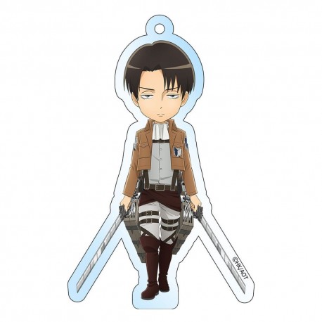 Llavero holográfico de Levi de Attack on Titan, 8 cm