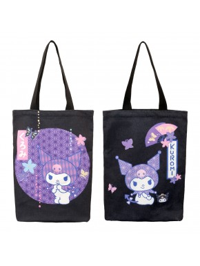 Bolsa Sanrio Kuromi morada de 35x28 cm