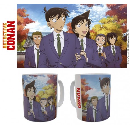 Taza de cerámica Detective Conan con Shinichi y Ran