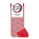 Chaussettes Nezuko Kamado Demon Slayer rose et rouge