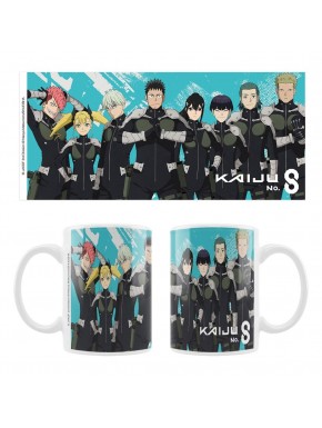 Taza de cerámica Kaiju No. 8 con personajes de anime