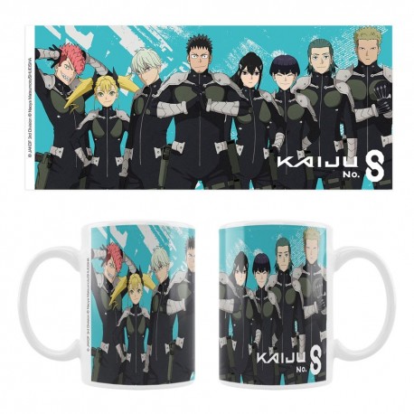 Taza de cerámica Kaiju No. 8 con personajes de anime