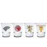 Conjunto 4 copos de shot Jogo de Emblemas de Tronos