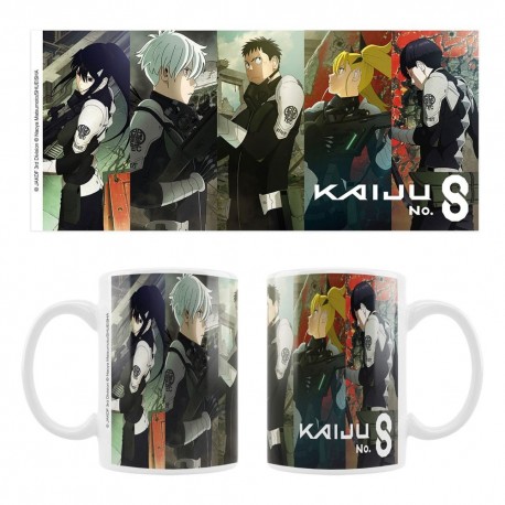 Taza de cerámica con personajes de Kaiju No. 8
