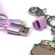 Cable de carga USB Pusheen con llavero pom pom