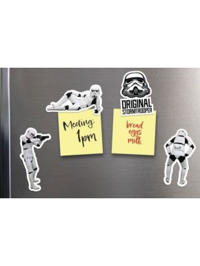 Imanes de Stormtrooper en una nevera