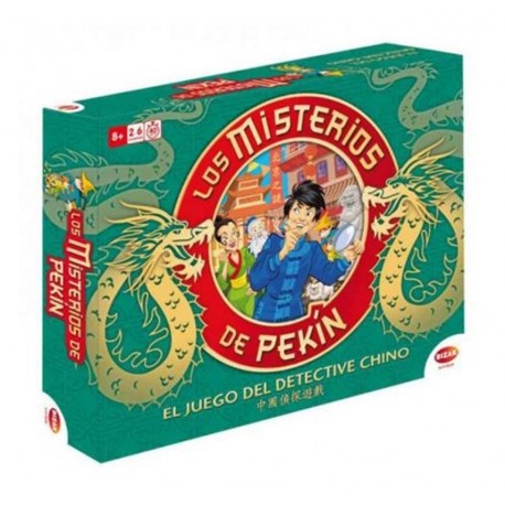 Caja del juego de mesa Los Misterios de Pekín con dragones