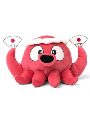 Peluche rouge Tako de Parodius avec éventails