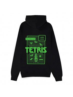 Sweat à capuche noir Tetris Game Over