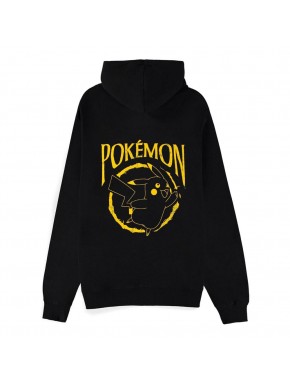 Sweat à capuche Pikachu Thunderstrike Pokémon noir et jaune