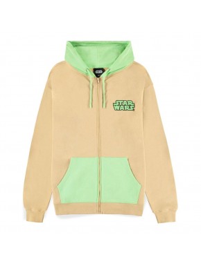 Sudadera beige y verde de Grogu con capucha Star Wars