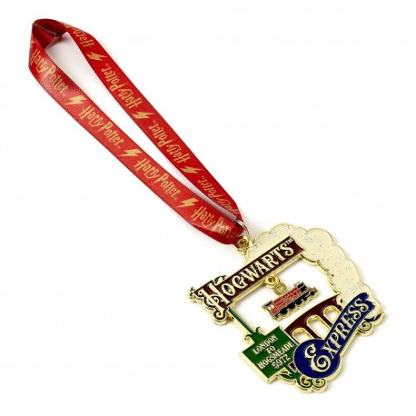 Boule de Noël dorée Poudlard Express Harry Potter