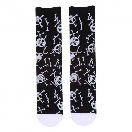 Chaussettes noires avec design de crânes La Nuit avant Noël