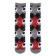 Chaussettes Jack Skellington avec design noir, gris et rouge