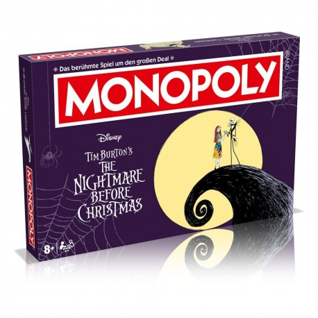 Boîte et composants de Monopoly L'Étrange Noël de monsieur Jack