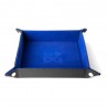 Plateau pliable pour dés Velvet Blue FanRoll 25x25 cm