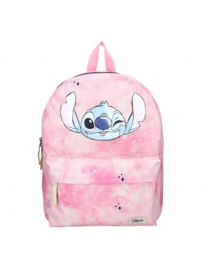 Mochila rosa de Stitch con diseño de Lilo & Stitch