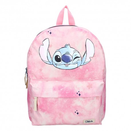 Mochila rosa de Stitch con diseño de Lilo & Stitch