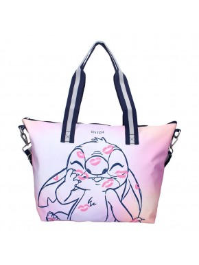Bolso de Stitch con diseño de besos, tonos pastel