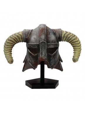 Réplica capacete Dragonborn Skyrim com chifres curvados