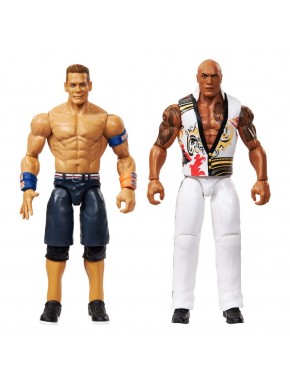 Figuras de ação The Rock e John Cena WWE 15 cm