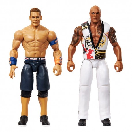 Figuras de ação The Rock e John Cena WWE 15 cm