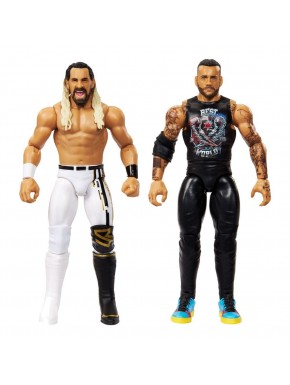 Figuras CM Punk e Seth Rollins da WWE