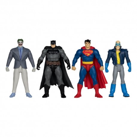 Figuras de acción DC Comics Batman, Superman y Joker 7 cm