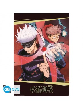 Maxi poster Jujutsu Kaisen 91.5x61 cm con Itadori y Gojo