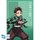Poster maxi de Tanjiro de Demon Slayer en vert