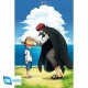 Poster de praia de Shanks e Luffy de One Piece